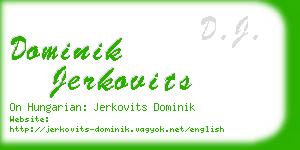 dominik jerkovits business card